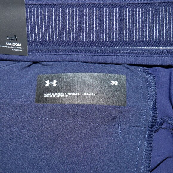 Under Armour Iso-Chill Golf Shorts Men's Size 38 Navy Blue NWT - Picture 7 of 16